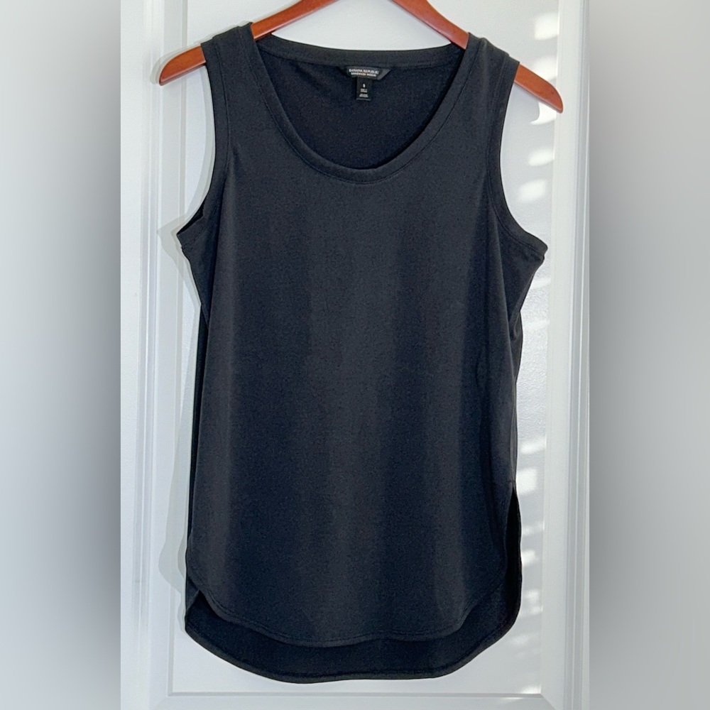 Banana Republic Sandwash Modal Tunic Top, Sleeveless, Washed Black, Size…